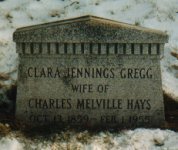 Mme Clara HAYS ne JENNINGS GREGG (Mrs Charles Melville)