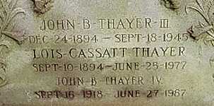 Mr John Borland 'Jack' THAYER Jr